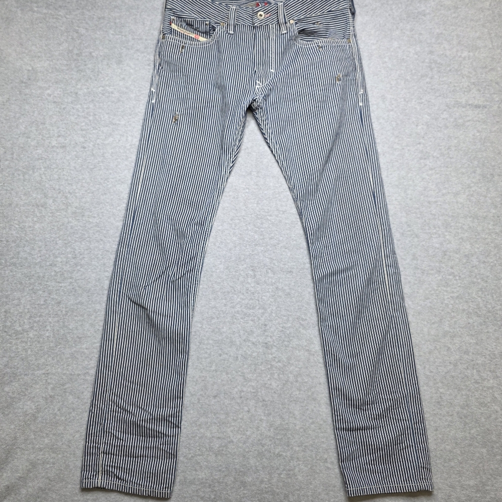 Diesel DNA Thanaz Jeans Slim Skinny Men's W30 L30 Striped